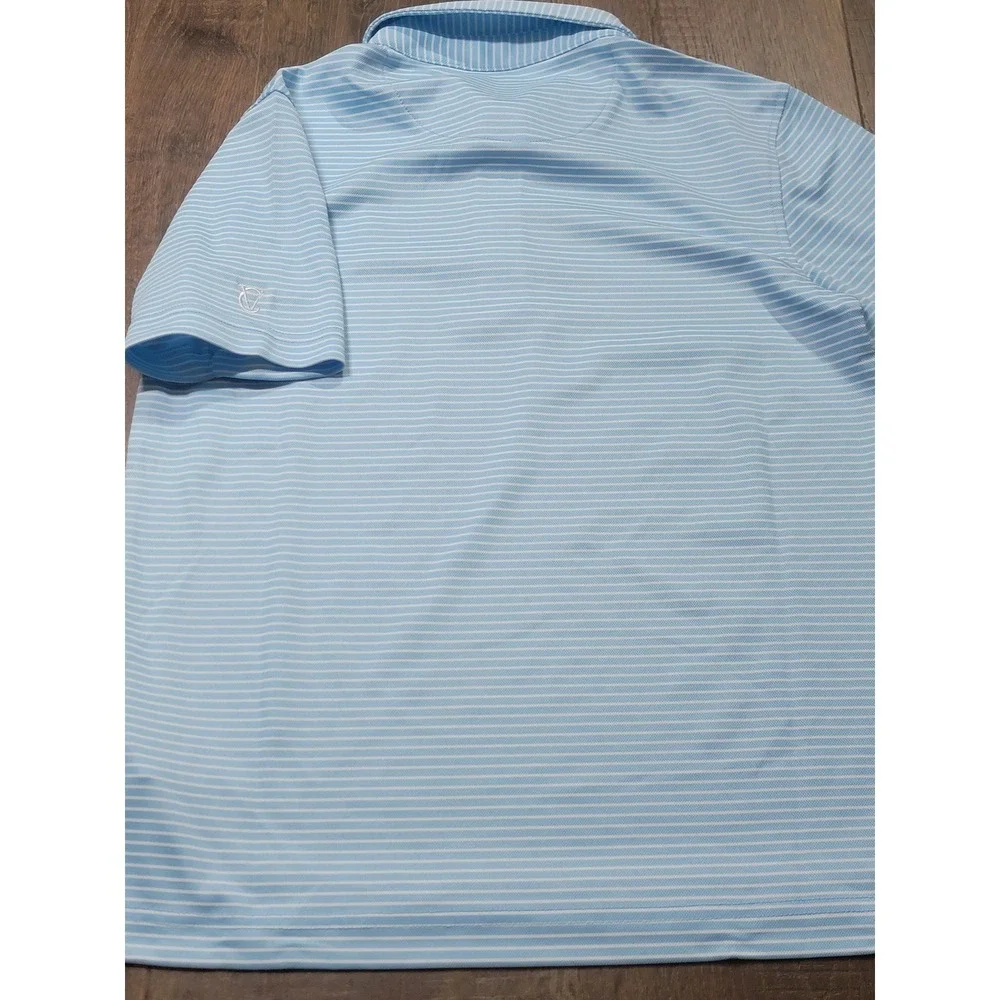 Johnnie-O Boys Hangin Out Striped Polo Shirt Lot of 2 Pink Blue Size 10 JBP02620